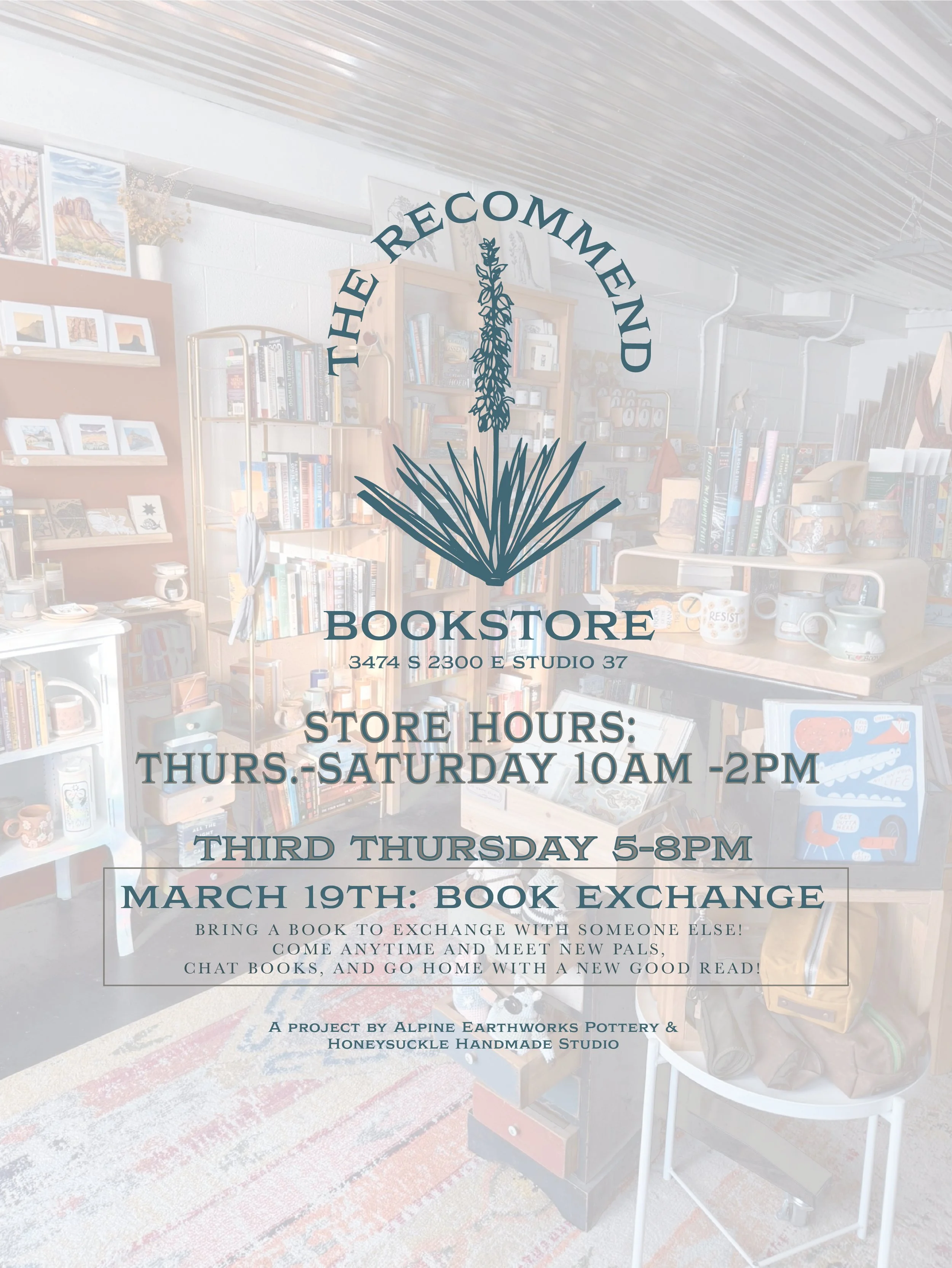 March 19th Book Exchange @ The Recommend Bookstore