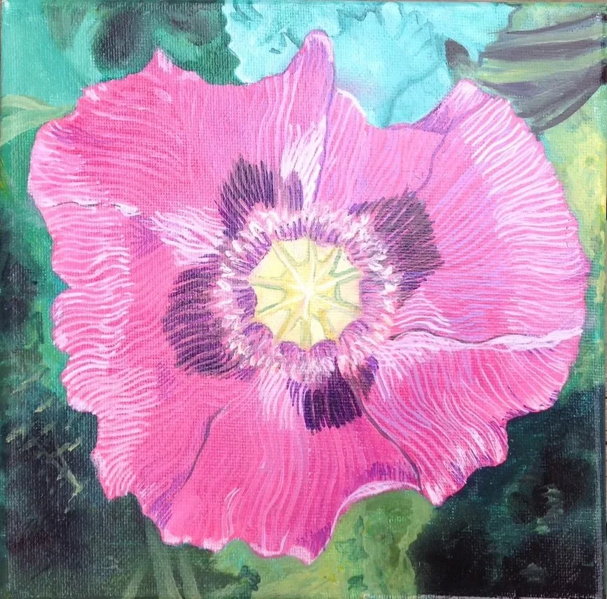 acrylic 8" X 8"