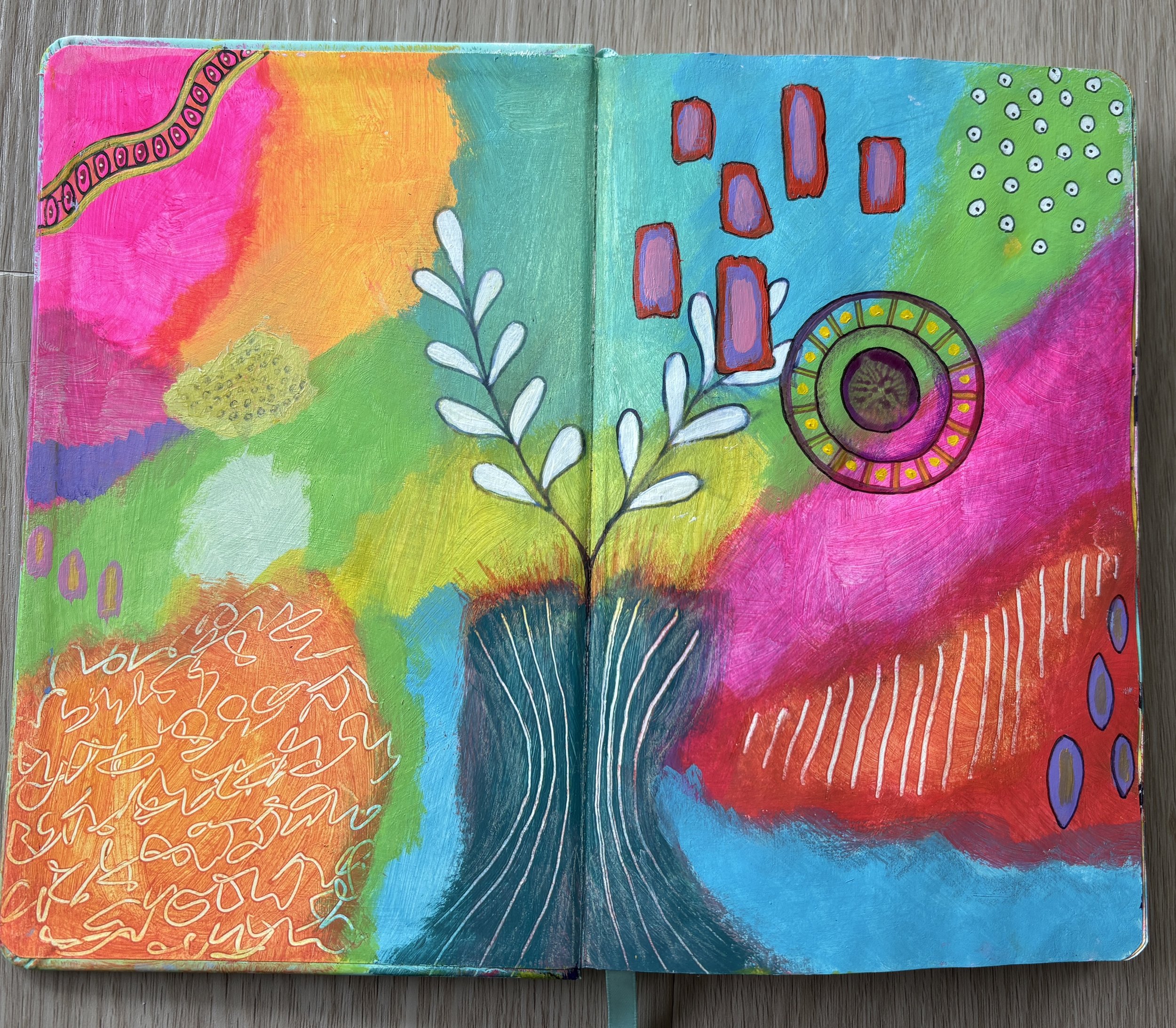playing with colour in my new colour play journal #1