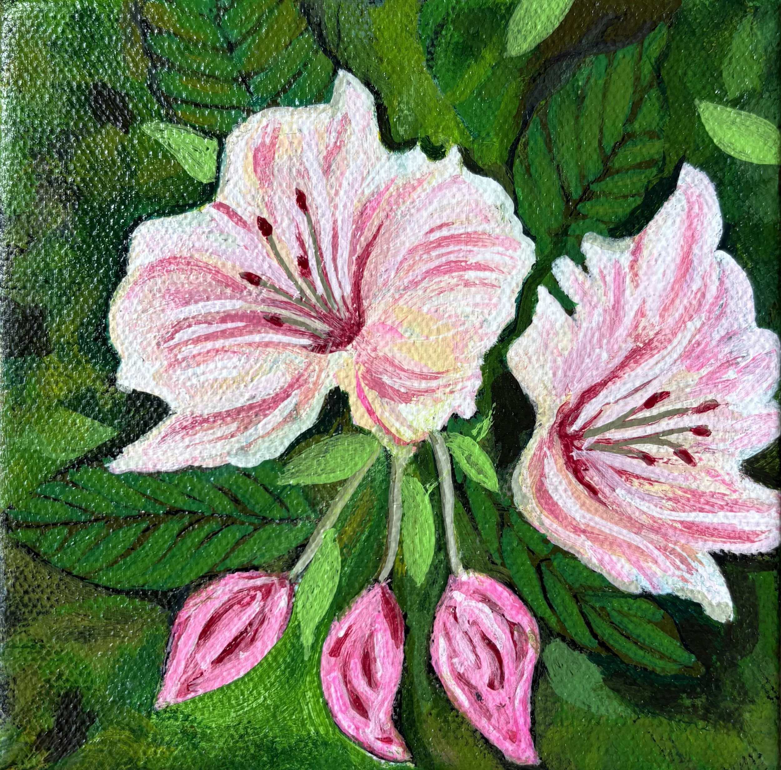 acrylic 5" X 5"