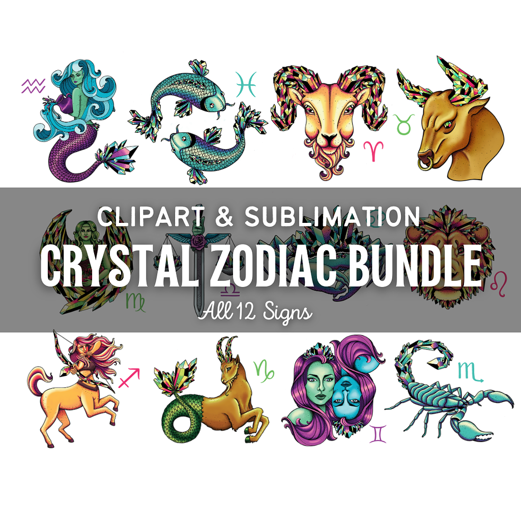 crystal zodiac art, curie ganio