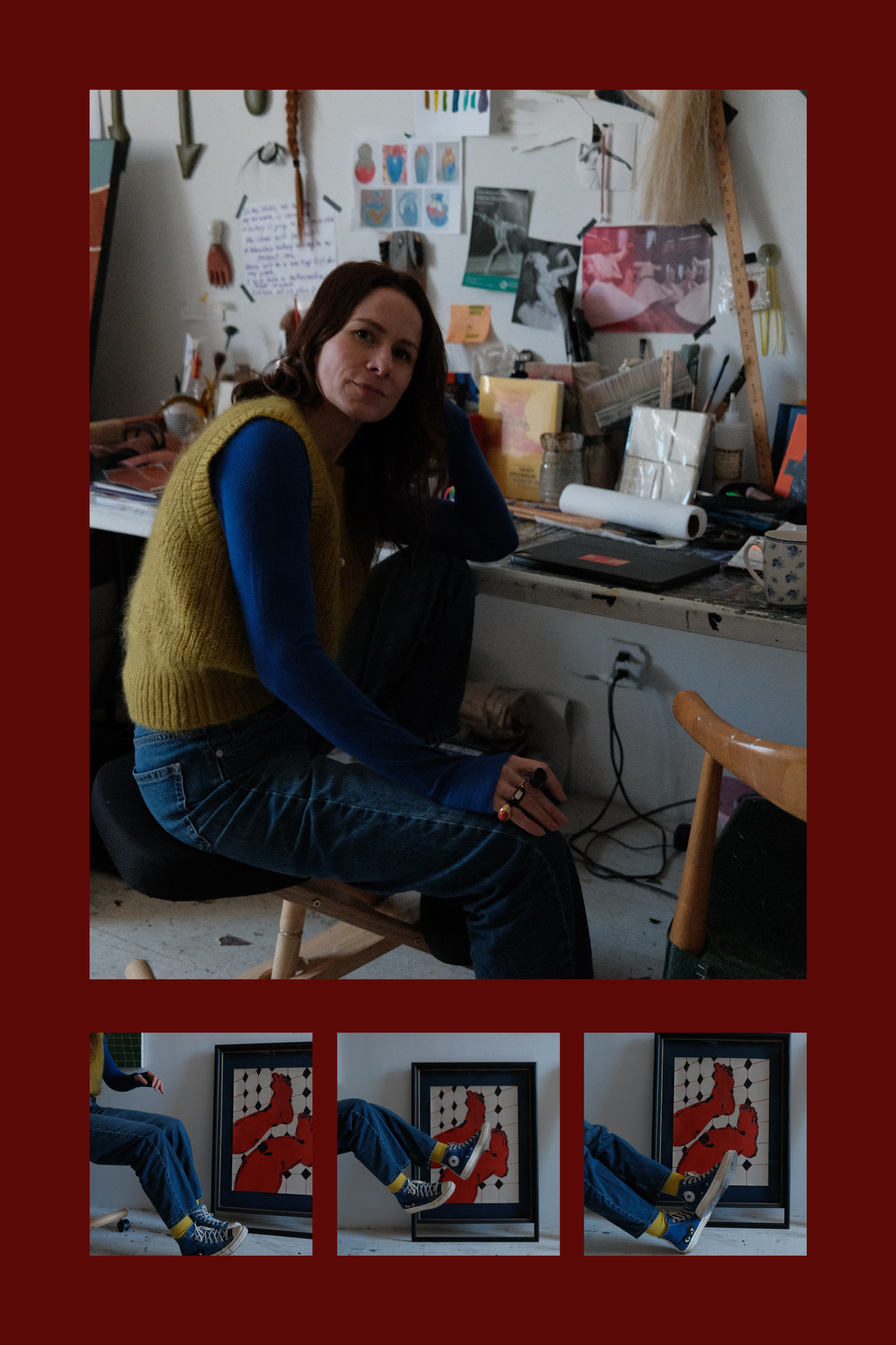 Aesthetic Phone Focus Camera Mockup Portrait Photo Collage .png