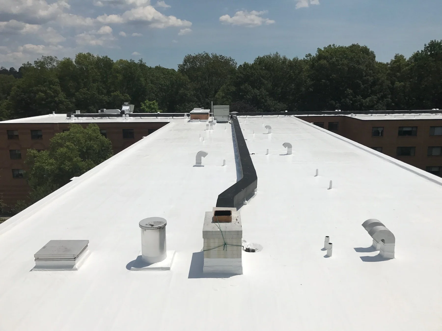 Commercial roof coating