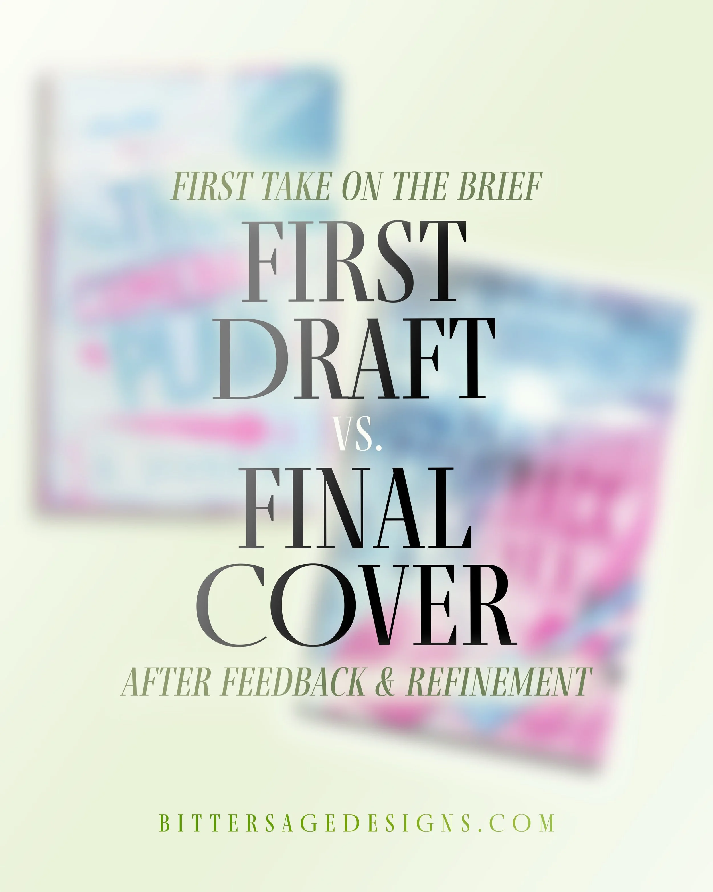 Have you ever wondered how much a cover can change from the very first draft? 👀🩷

Sometimes the first concept is the one straight away, and sometimes it takes a little exploring to get there &mdash; and that&rsquo;s part of the beauty of custom cov