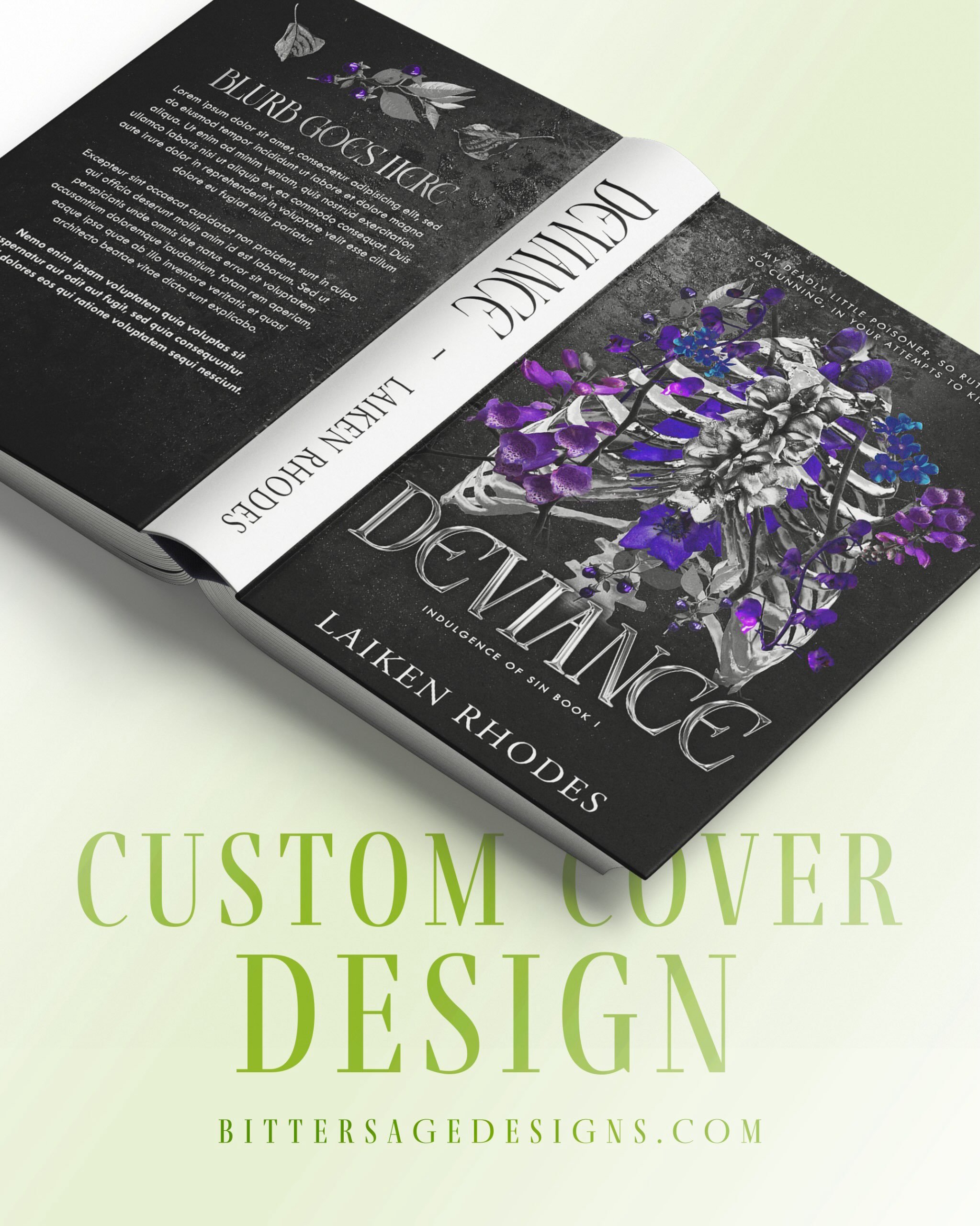 Custom Cover Design for Deviance by @authorlaikenrhodes 💜

Working with Laiken is always so much fun and this cover was no different 🥰 Such a fun design to build on and makes so happy seeing it finished like this for everyone to see!

DESIGN BY SIL