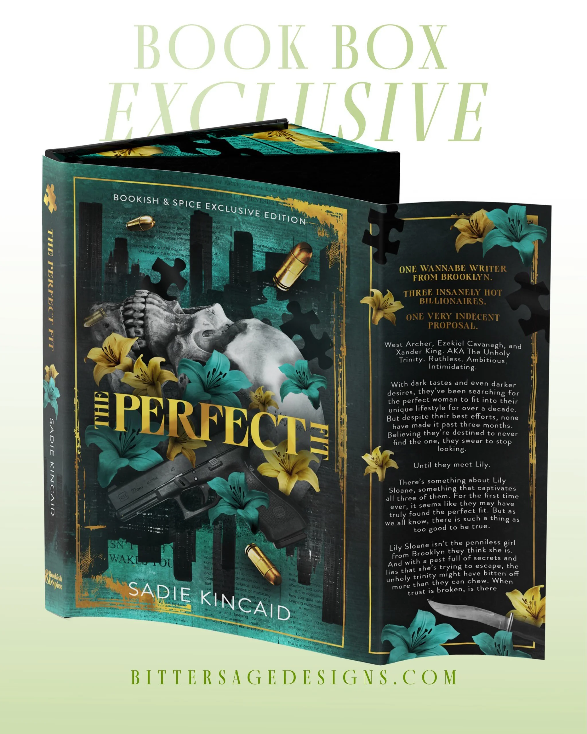 Exclusive Cover Design &amp; Sprayed Edges for The Perfect Fit by Sadie Kincaid for @bookishandspice.au 🧩🖤

This was a true labour of love from start to finish and I wouldn&rsquo;t have had it any other way.  One of my favorite designs I&rsquo;ve e