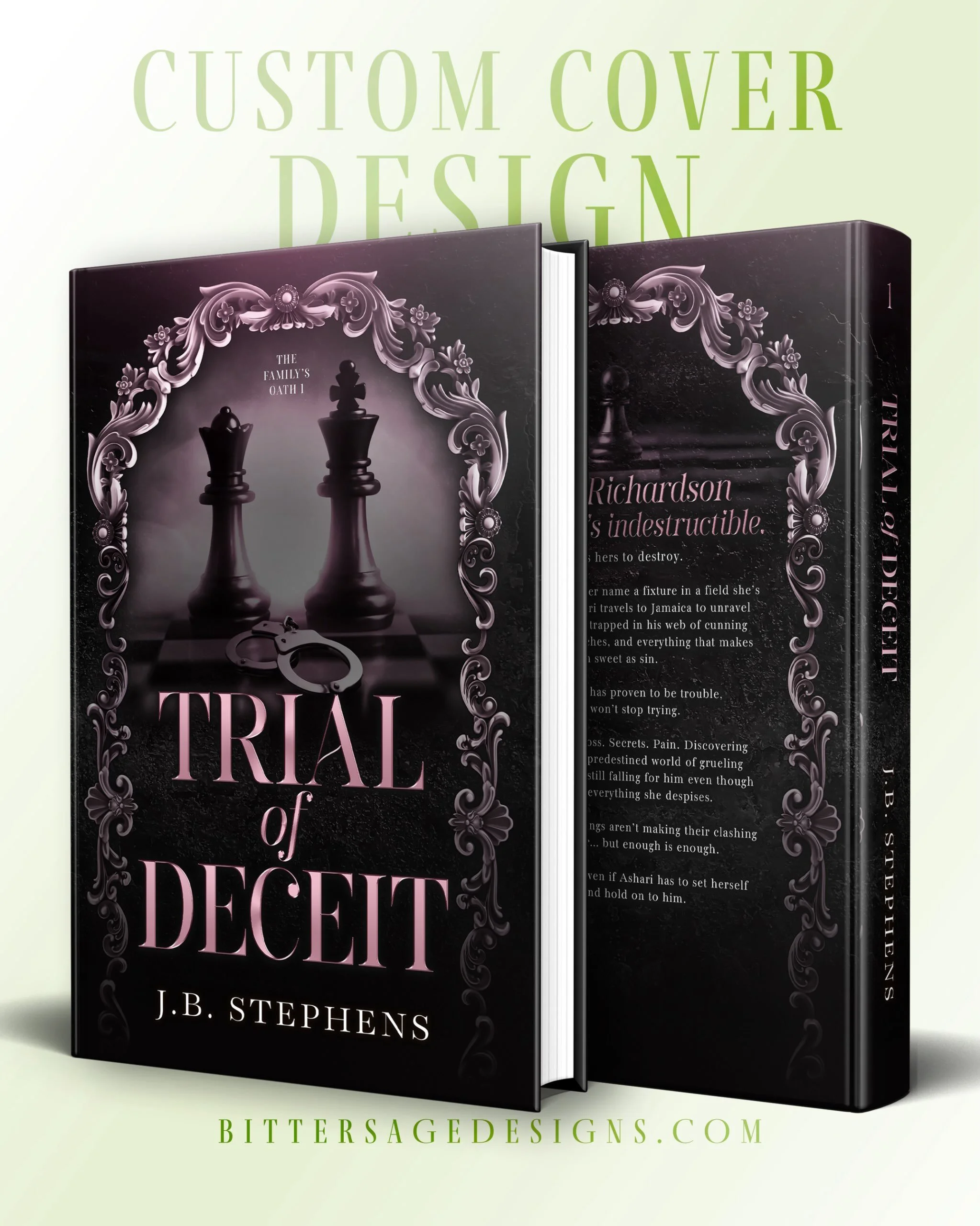 Custom Cover Design for Trial of Deceit by @authoradajay 🩶

I adore working on chess covers! This one was especially fun to work on and I love how it turned out! 🤍

DESIGN BY SILVER
💌 silvergrace022@gmail.com