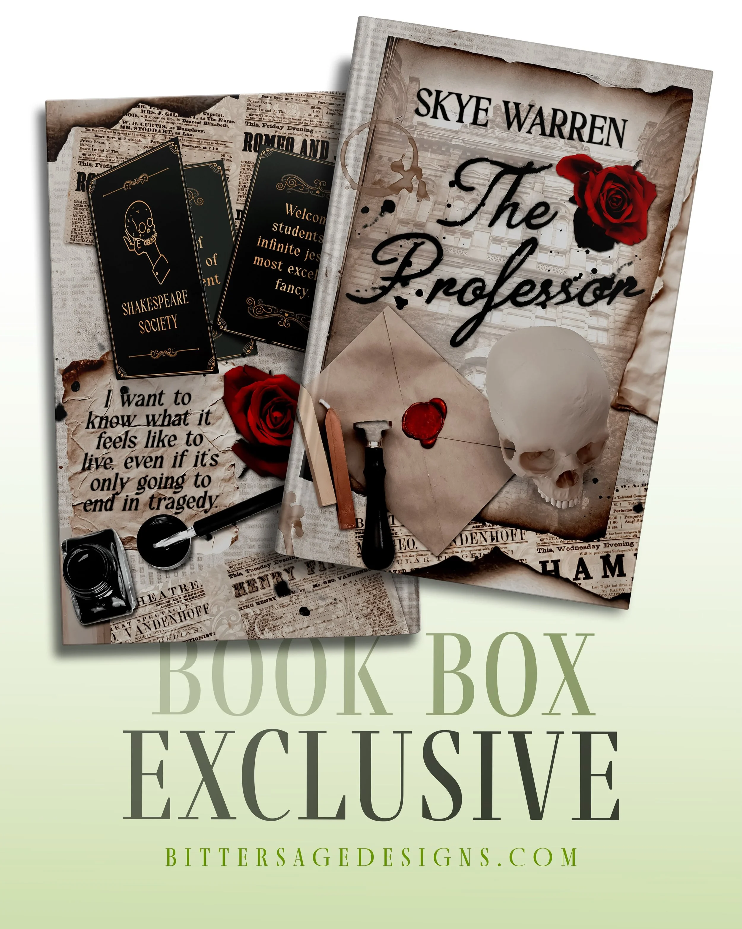 Giving The Professor a whole new look! 🖤

Silver designed this custom dust jacket for Baddies Book Shop&rsquo;s exclusive edition of The Professor by Skye Warren. Book box projects are always such a fun opportunity to step into an existing story and