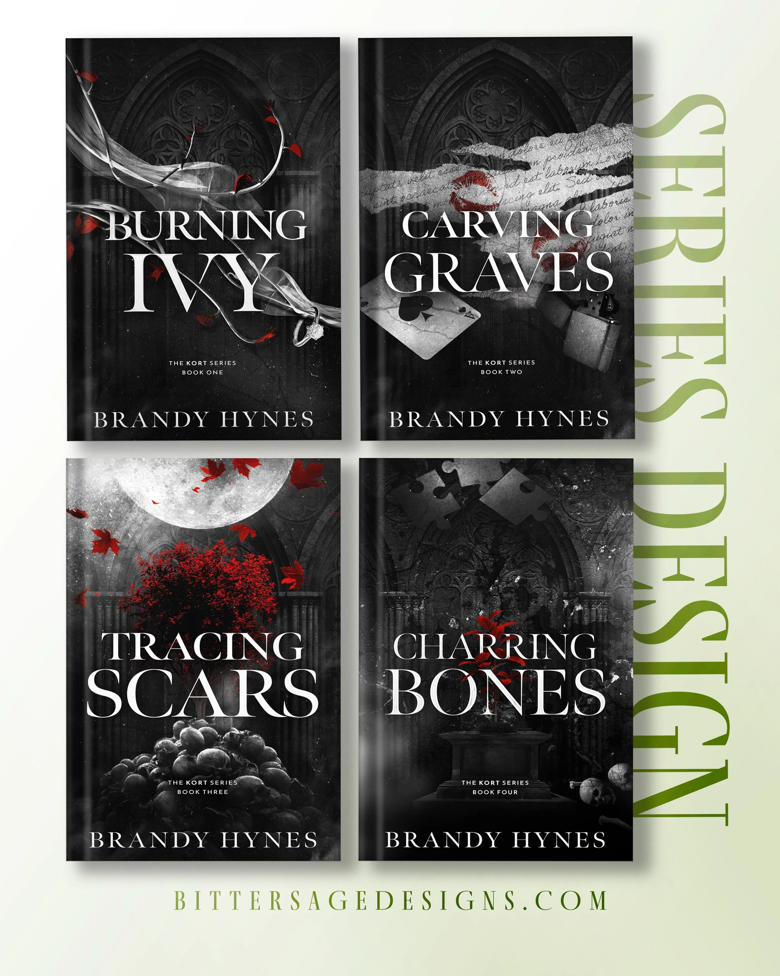 The full KORT series by Brandy Hynes! ❤️ I had SO much fun bringing these books together and creating a dark, atmospheric look for the series. To say that these are some of my favorite covers ever would be a complete understatement!

Brandy is pure j