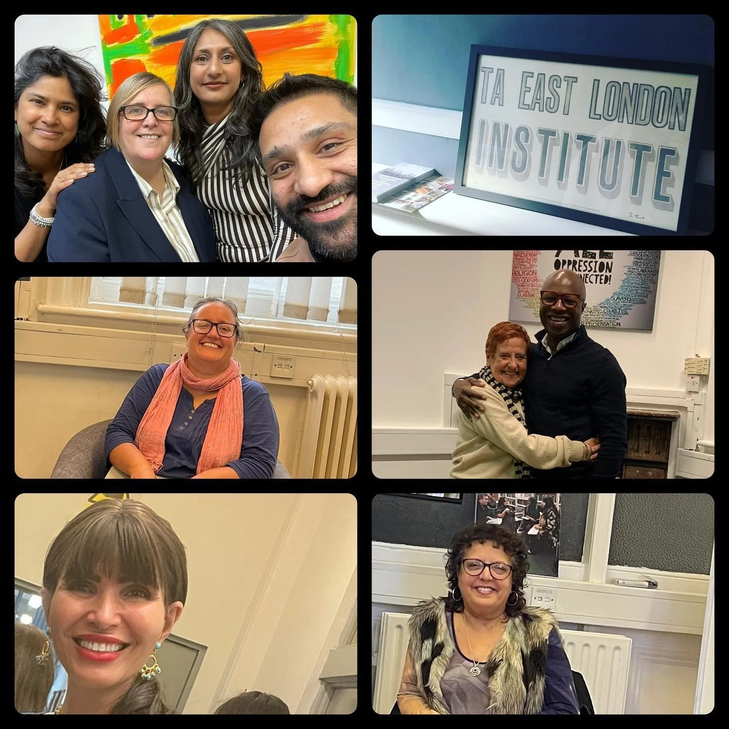 A huge thank you to the TA East team who gave of their time to help set up and support the &lsquo;Therapist challenging racism and oppression&rsquo; book event last night. @zahid_neelam 
Thank you to Catherine Dwyer, Nada Khader, Luq Adejumo, and Mic