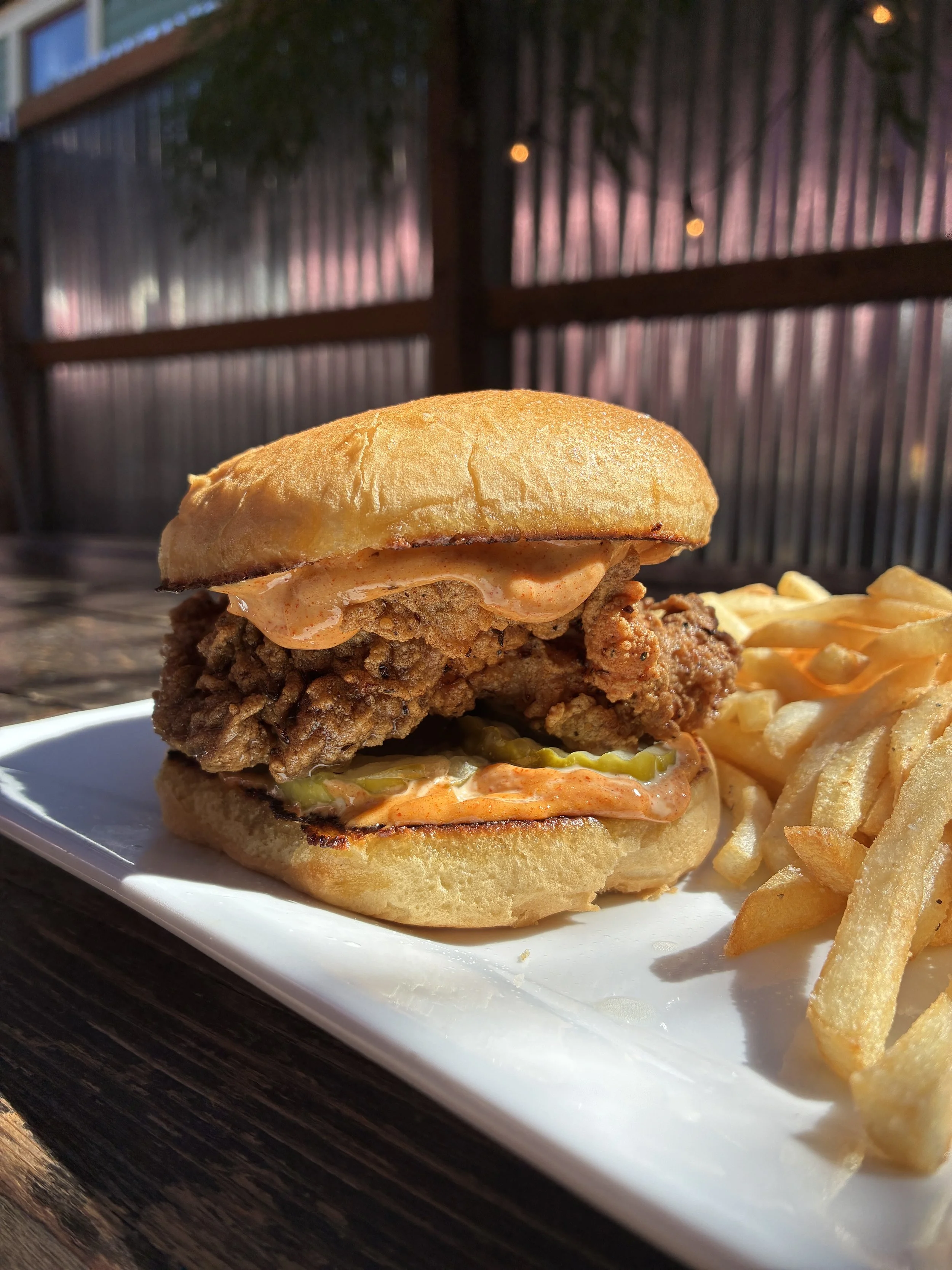 Cajun Spiced Buttermilk Fried Chicken Sandwich @ The Rambler