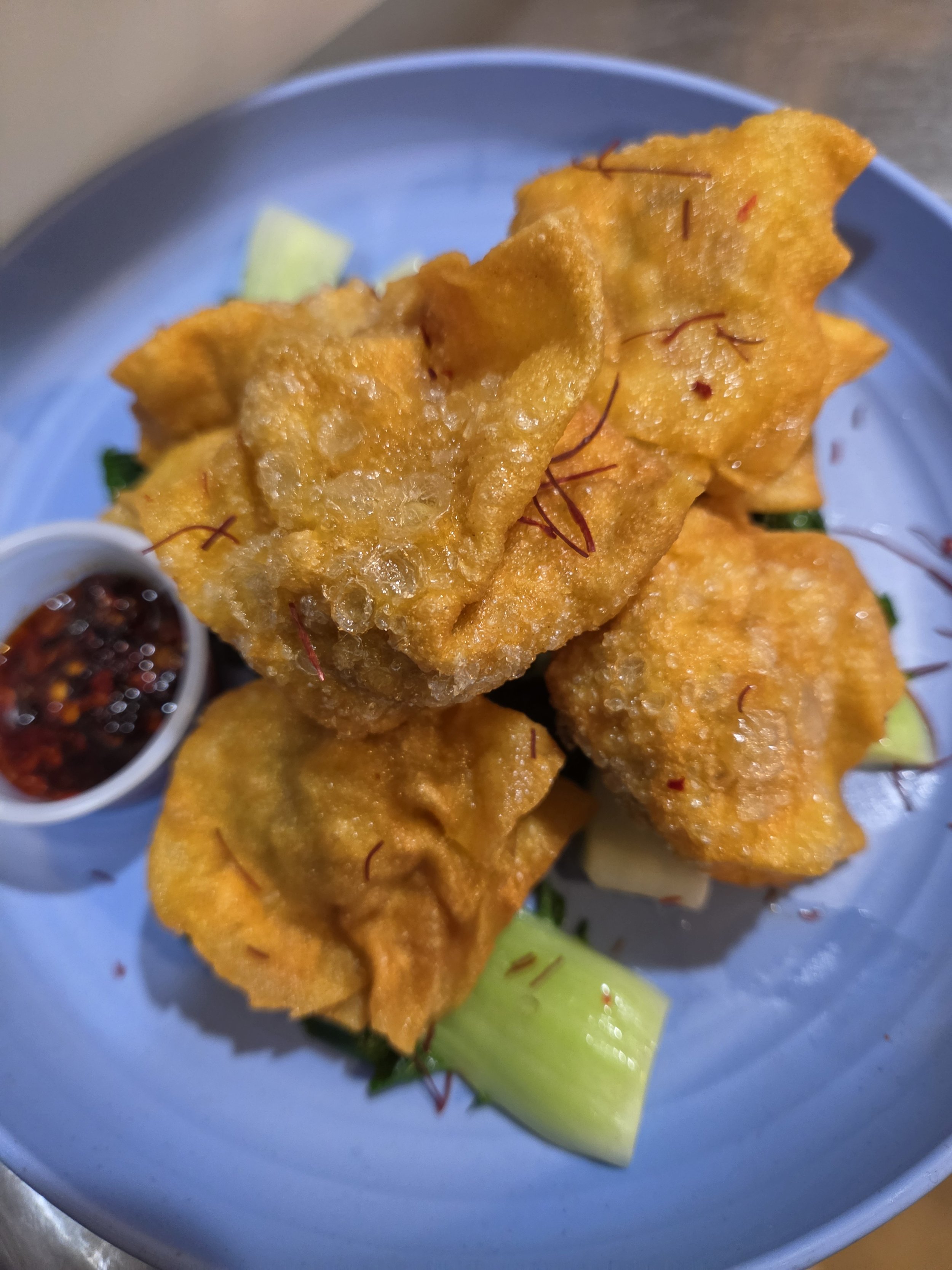 Chicken & Chanterelle Mushroom Fried Wonton @ Mama Chow's Kitchen