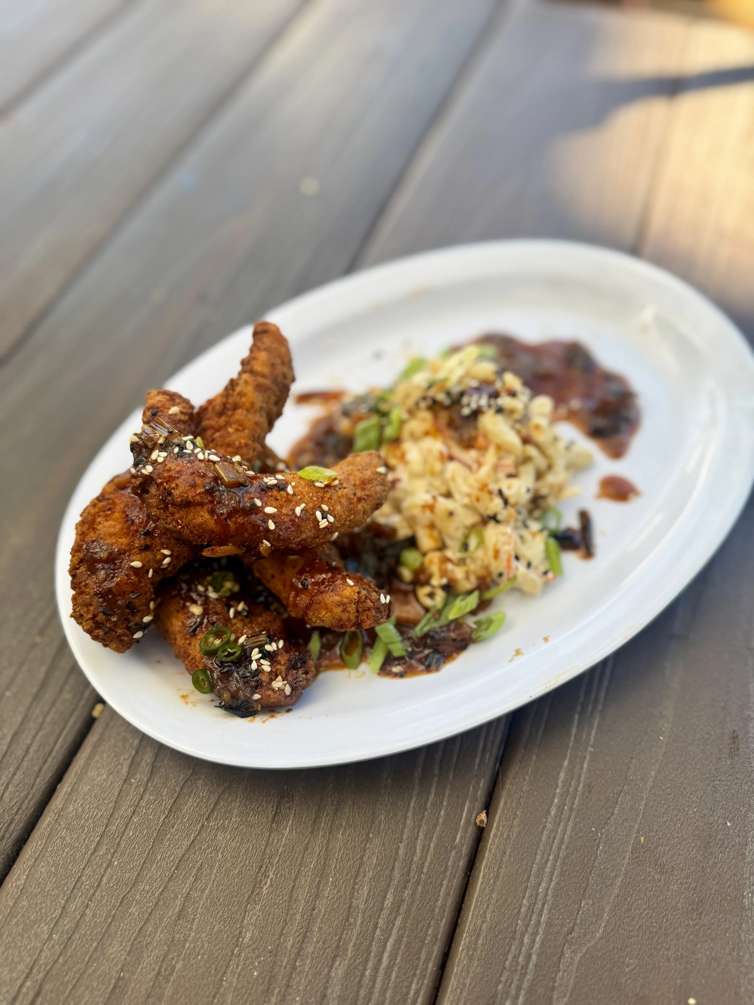 Fried Chicken Tenders & Huli-Huli Sauce @ Big's Chicken | Alabama Fried Chicken