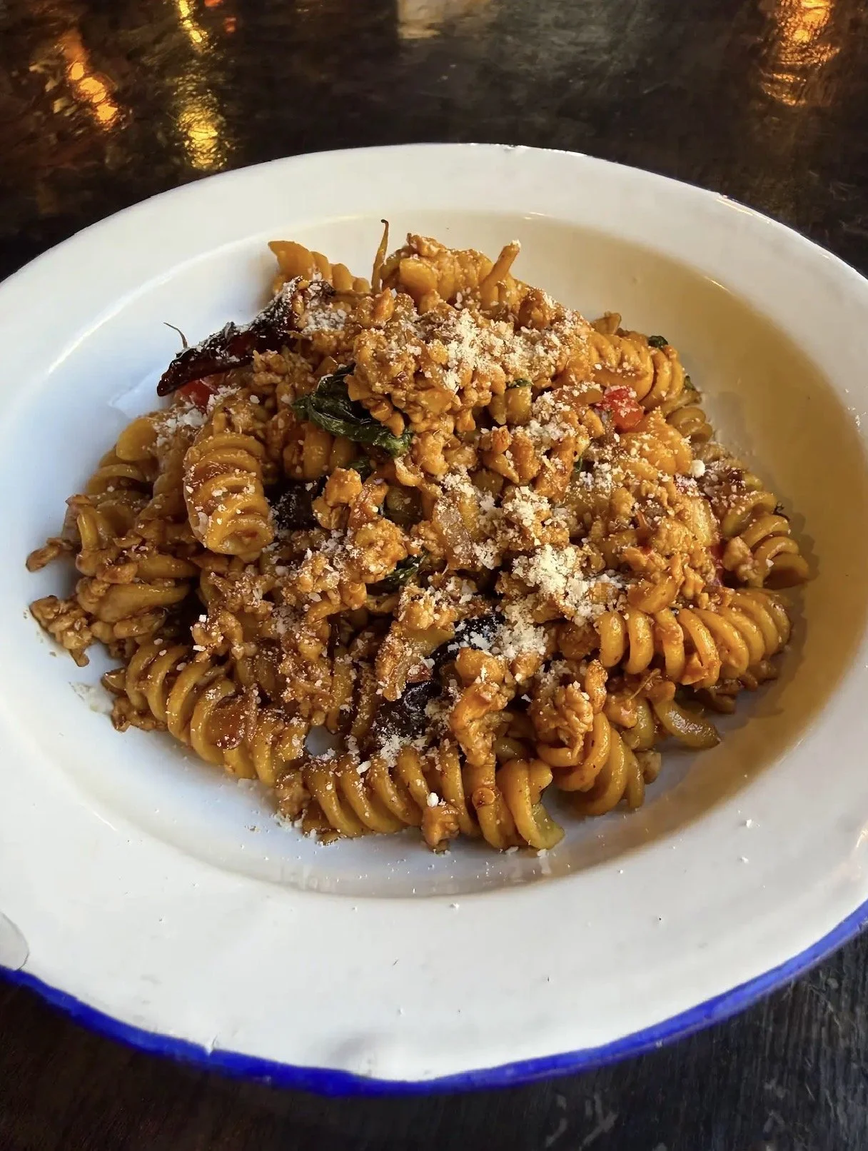 Fusilli Pad Ka Prao (thai Basil) @ Gin Thai Brasserie