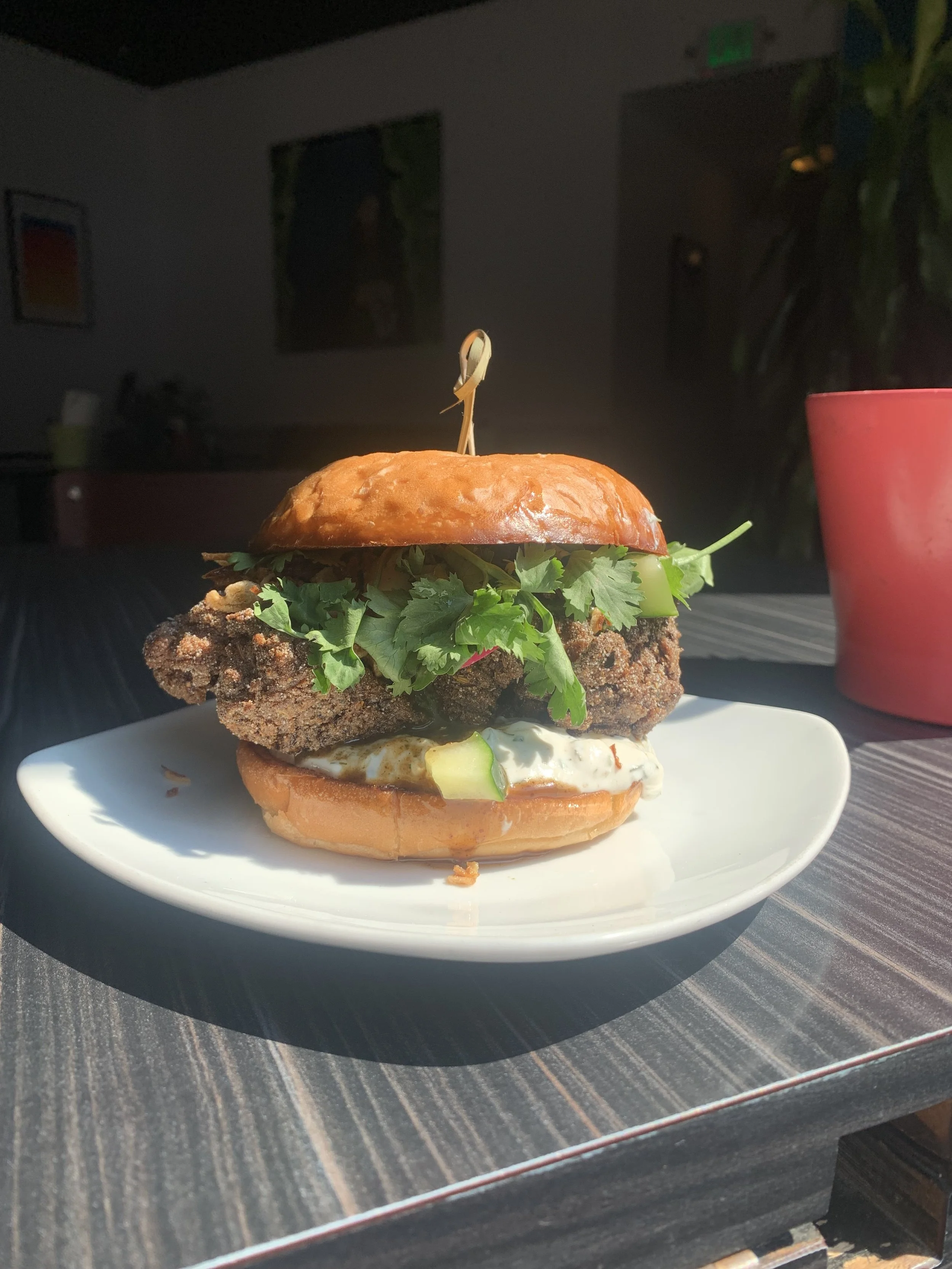 Indian Spiced Fried Chicken Sandwich @ Bhuna Indian Restaurant