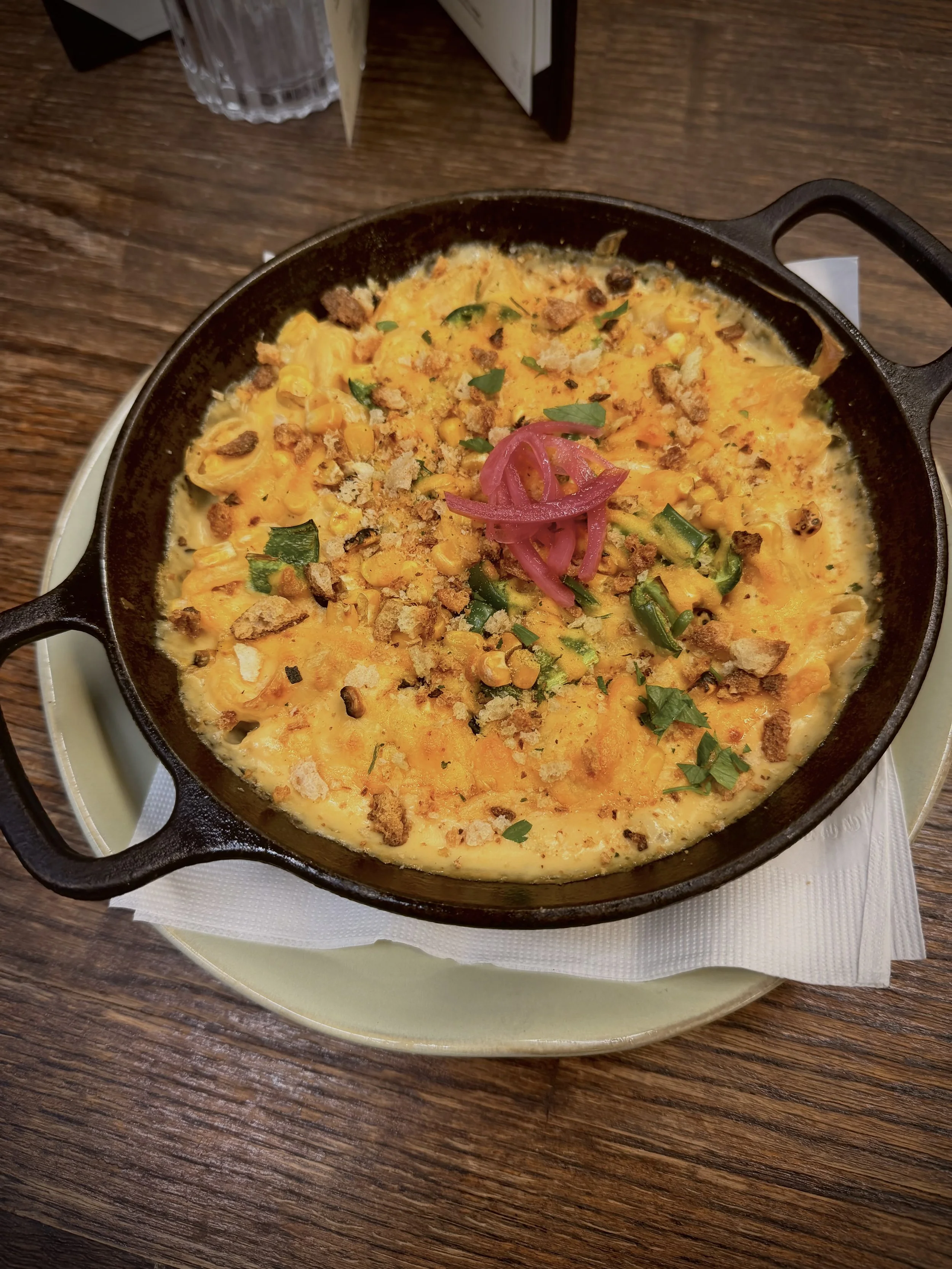 Roasted Corn & Hatch Chili Mac @ Victoria Bar