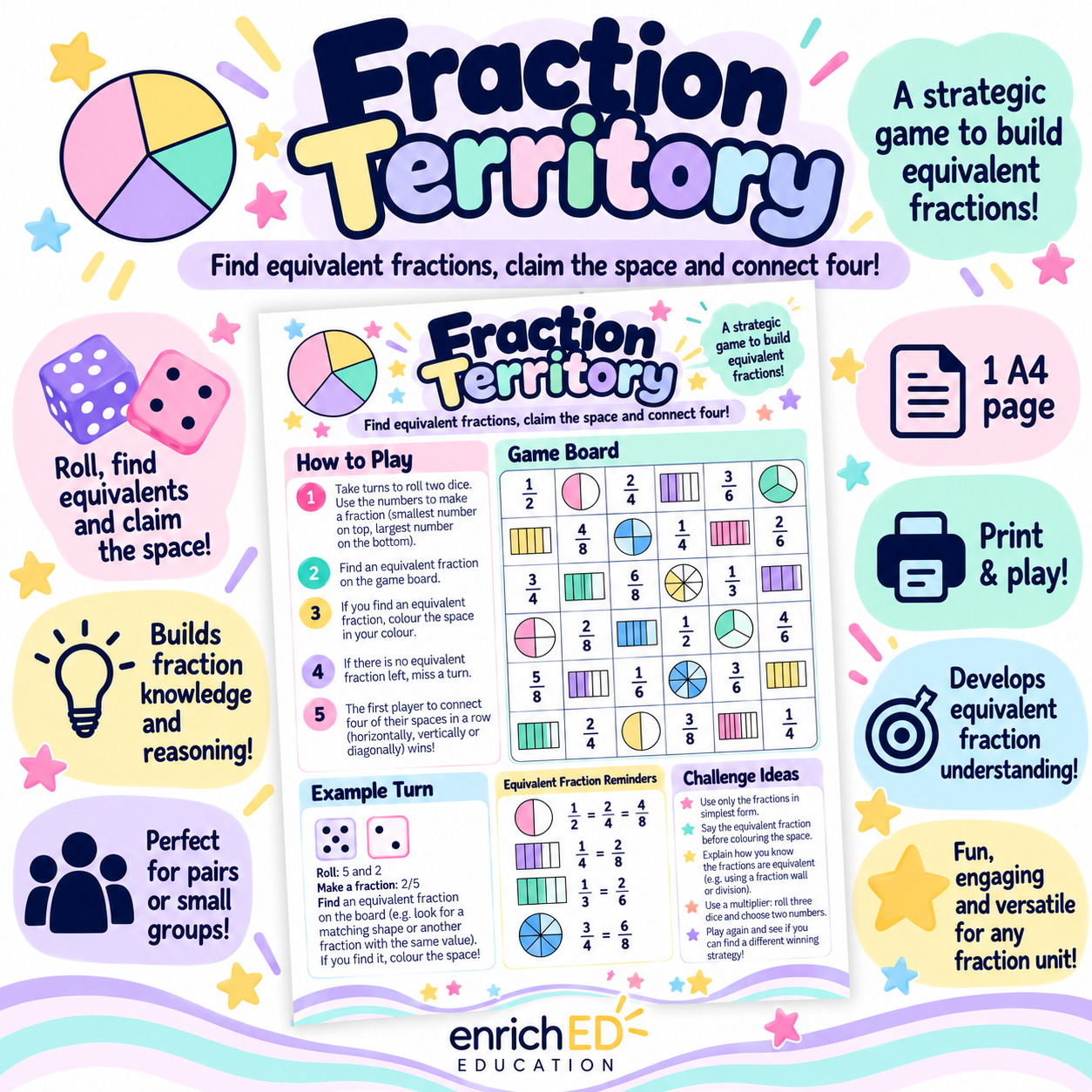 Fraction Territory | Equivalent Fractions Game