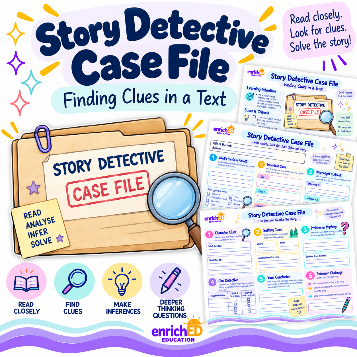 Story Detective Case File – Reading Comprehension Activity