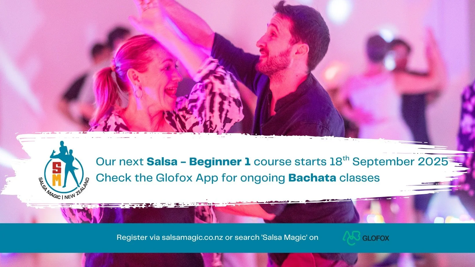 📣 Our next Salsa Beginner 1 course starts on Thursday 18 September! 💃🕺

Winter's nearly over ☀ Come and take advantage of the lighter evenings by joining us in our next 4 week beginner course 😍

Register here 👉  https://www.salsamagic.co.nz/begi
