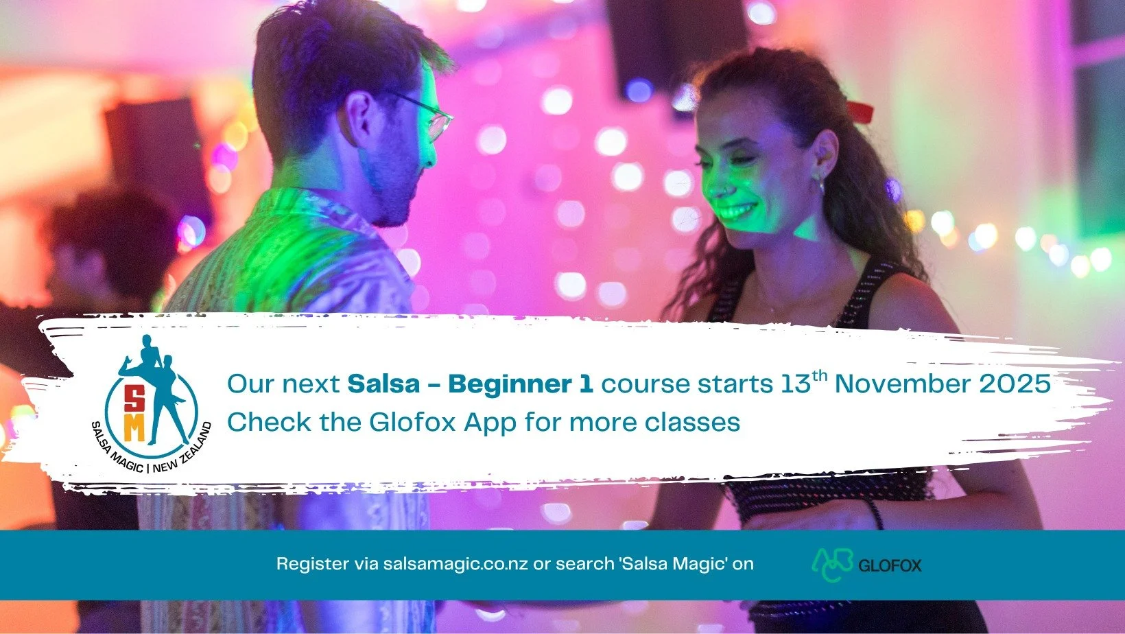 📣 Our FINAL Salsa Beginner 1 course for 2025 
starts on Thursday 13th November! 💃🕺

Come and get in on our last Beginner 1 course of the year 😍

Register here 👉
https://www.salsamagic.co.nz/beginners#glofox-begin
ners or on the Glofox app