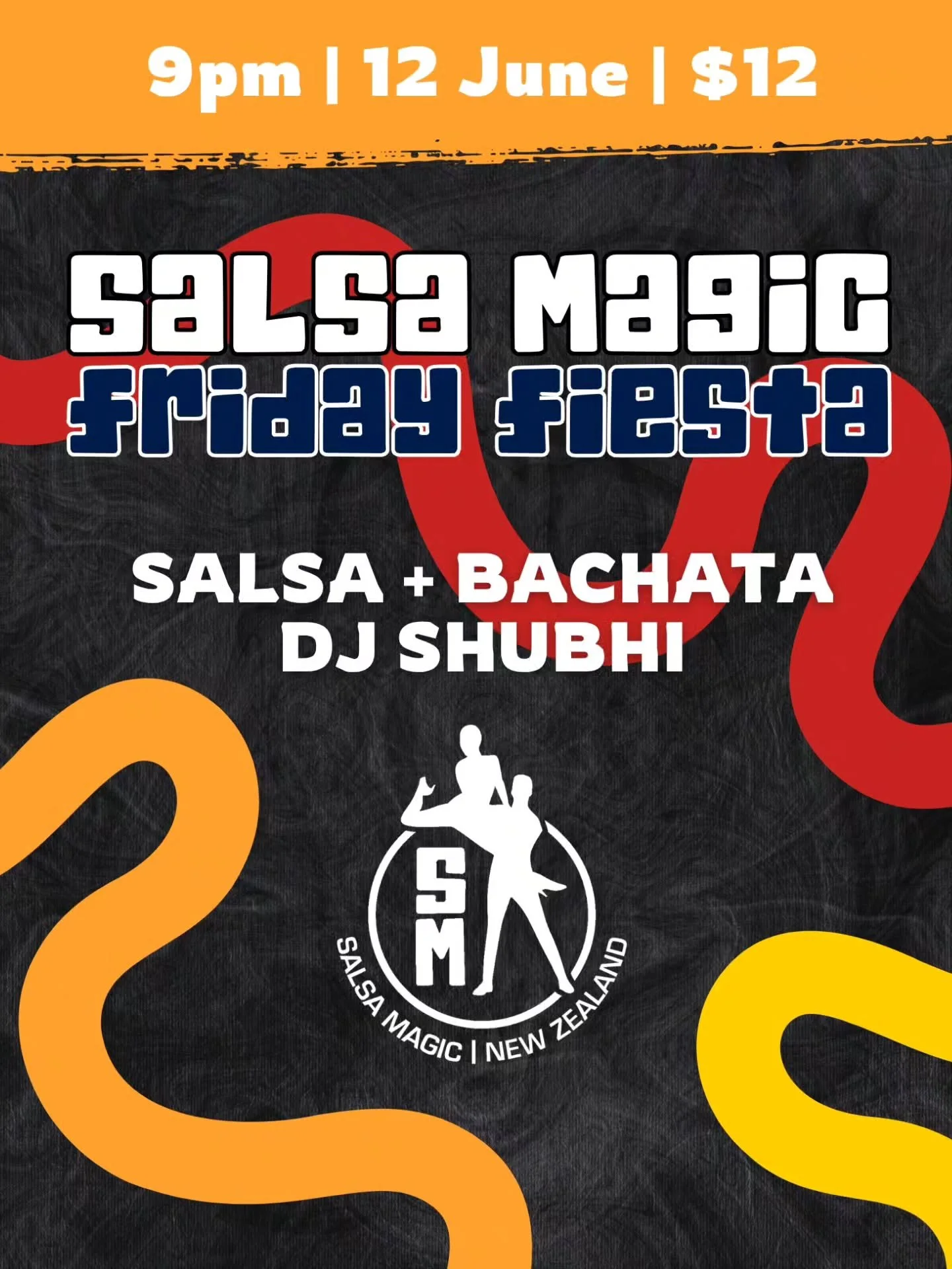 🎉 FRIDAY 12 JUNE 🎉

Next Friday Fiesta just dropped! Don't let the cold weather get the best of you, and come join us for a night of social dancing!
