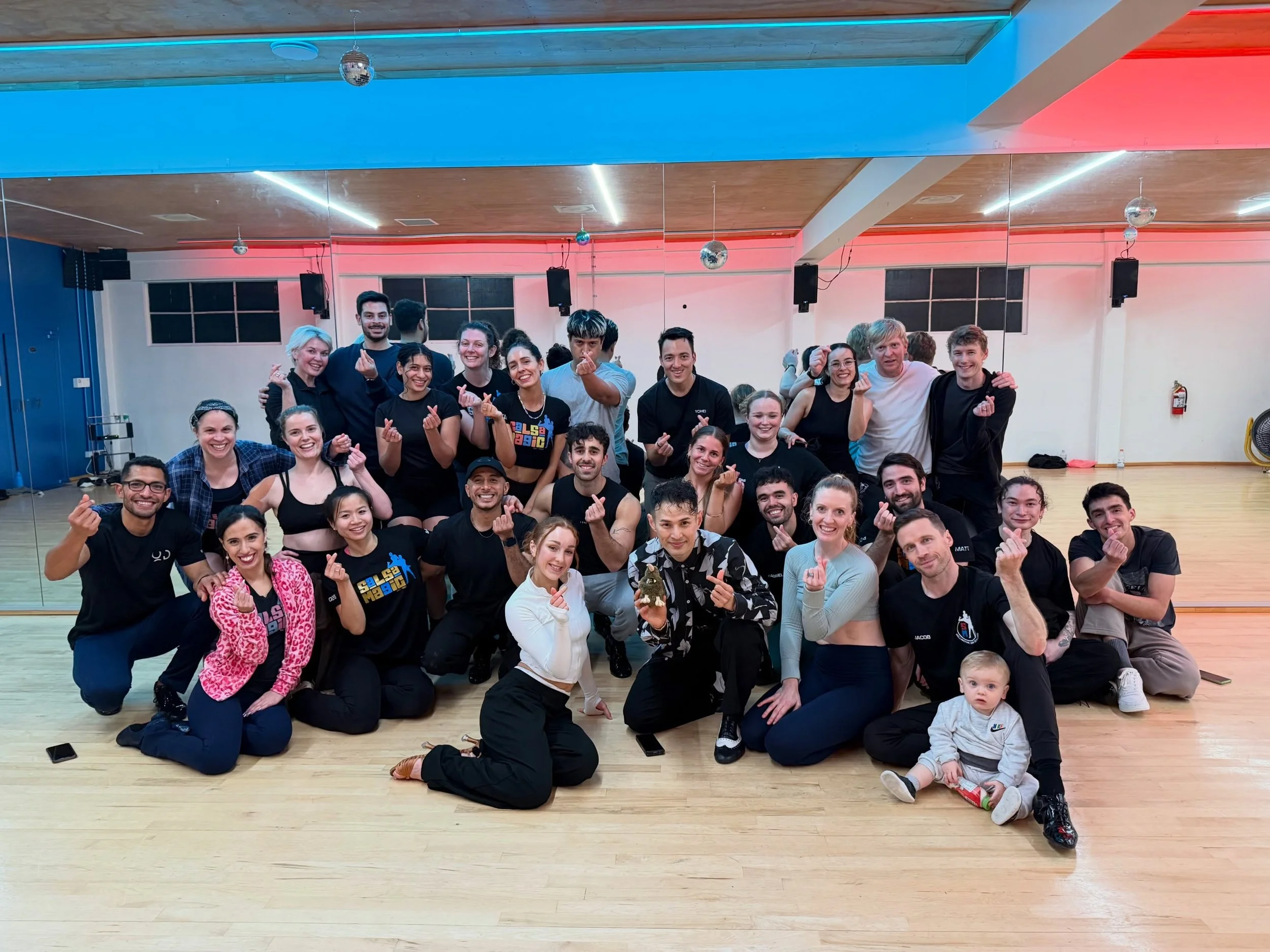 Thank you for the special class @mambo_inwoo.choi and @natashafrostt 🤩🕺💃🇰🇷❤️&zwj;🔥🇳🇿

We can&rsquo;t wait to dance with you both some more at the @nzsalsacongress this weekend!! 😍🤩🥳