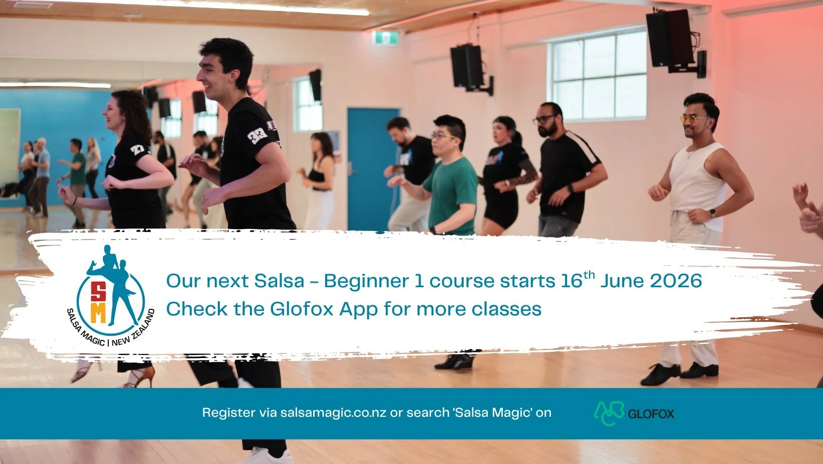 📣 Our next Salsa Beginner 1 course starts on Tuesday 16th June! 💃🕺

Our Beginner 1 courses are 4 weeks long and have an emphasis on FUN! The course will introduce you to the fundamental Salsa steps, music, rhythm, and leading/following technique

