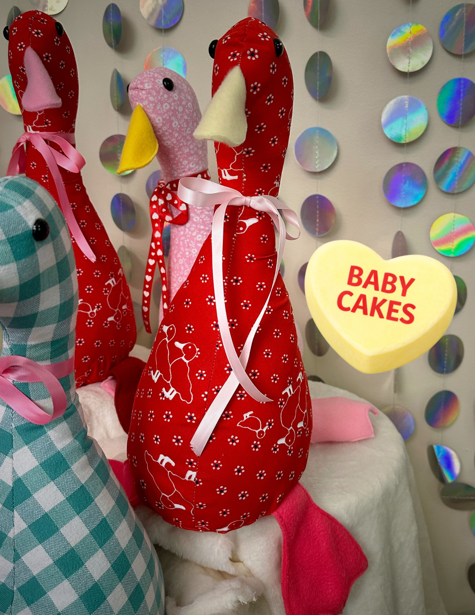 VALENTINES Stuffed Goose!