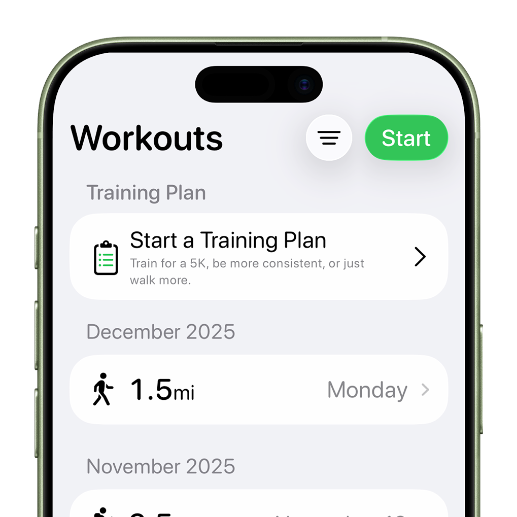 Get Moving with Pedometer++ Training Plans