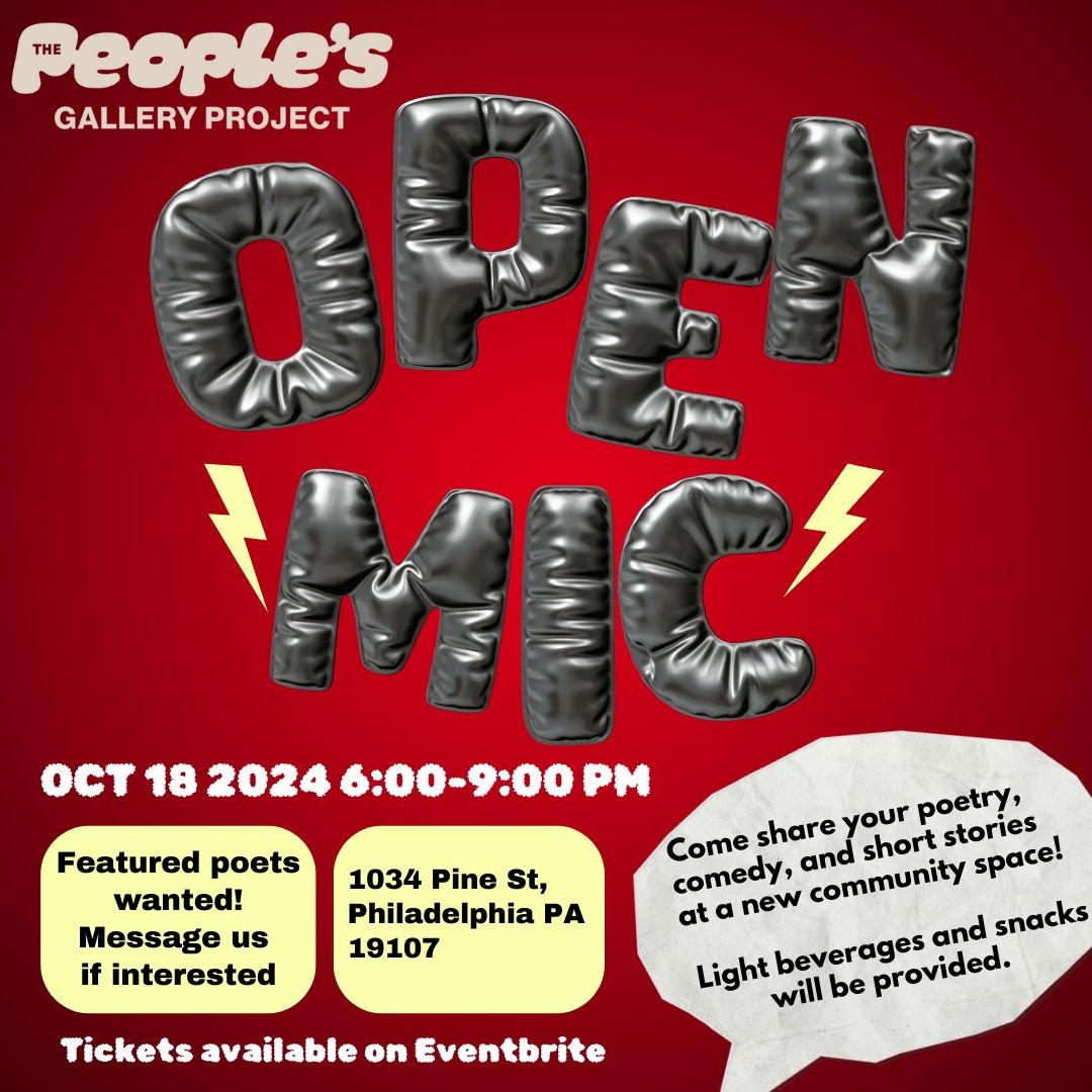 The People's Gallery Project x Collide Zine OPEN MIC