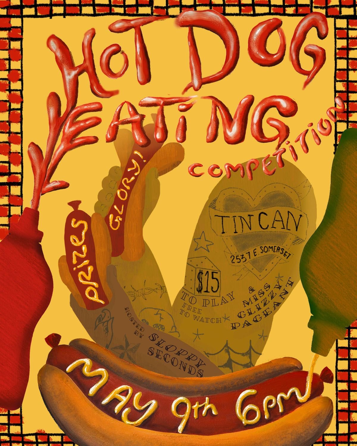 Hot Dog Eating Competition and Miss Glizzy Beauty Pageant