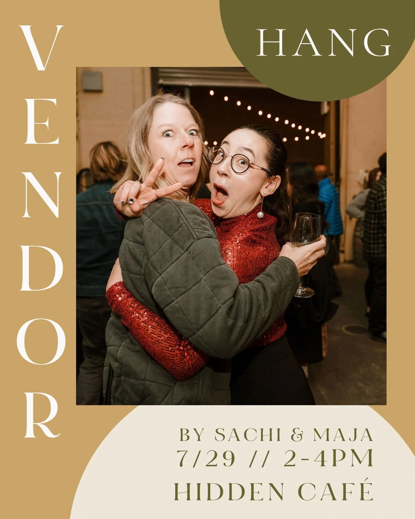 Calling all Vendors! Our next Vendor Hang is coming up! 😺

This time, we&rsquo;ll be discussing difficult clients, bad reviews and how to handle them. 🫠

Please plan to arrive right at 2pm so we can do introductions and get started - see you soon!
