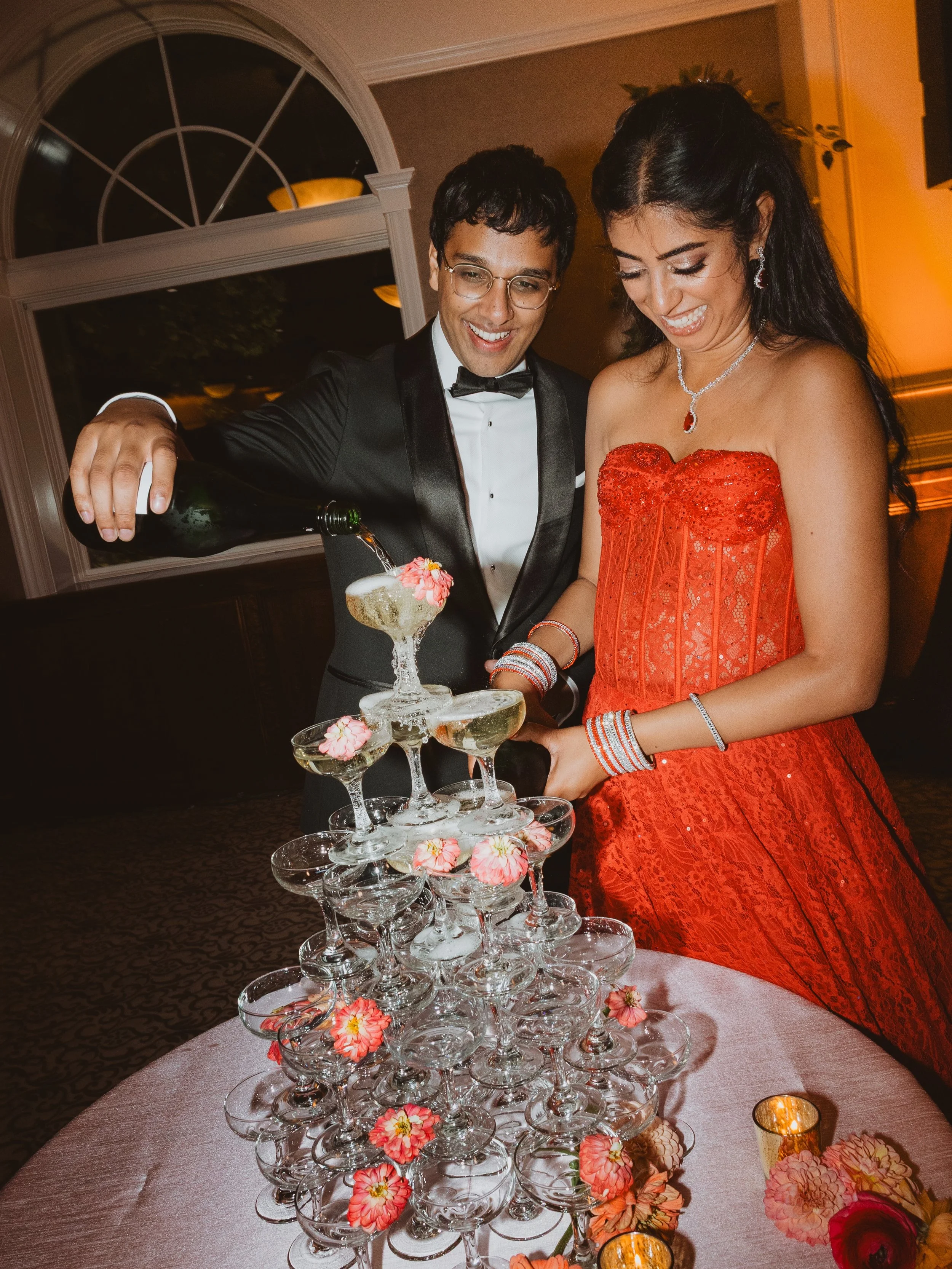 We&rsquo;re here for the fit change 💃🏻
We&rsquo;re here for the champagne tower 🥂🥂
We&rsquo;re here for color - bold, punchy, unapologetic 💖

We are here for whatever feels authentically YOU. You don&rsquo;t have to do traditions or what&rsquo;s