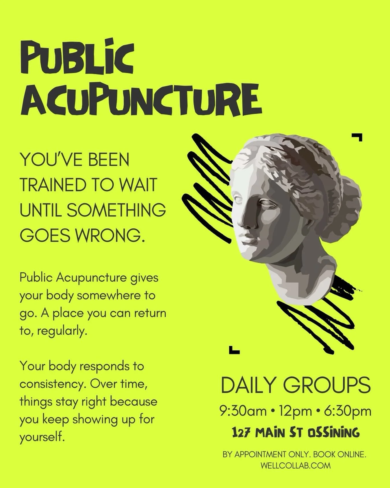 Marketing Public reminds me of my earliest business days. There I was, completely confident in the medicine that I had just spent four years learning, having previously lived the experience of what acupuncture can do for me and how it changed my life