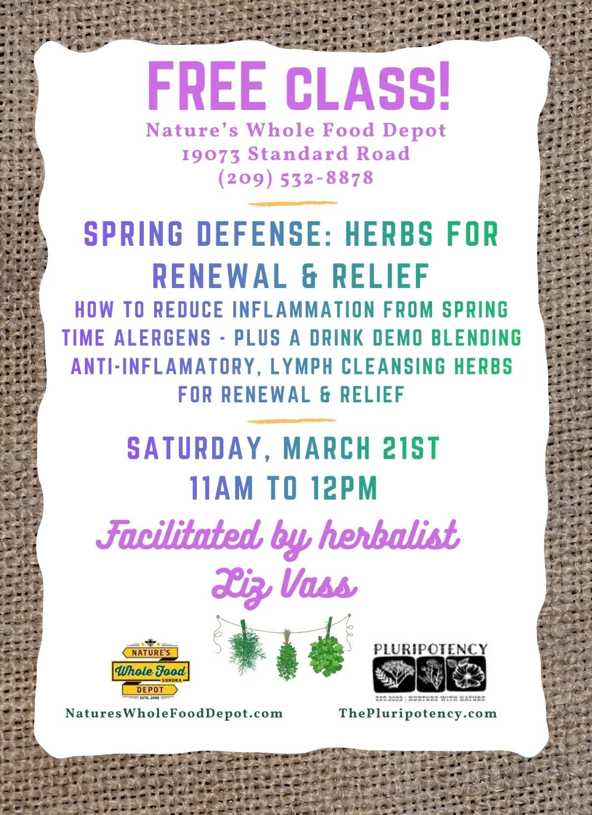 Spring Defense: Herbs for Relief & Renewal