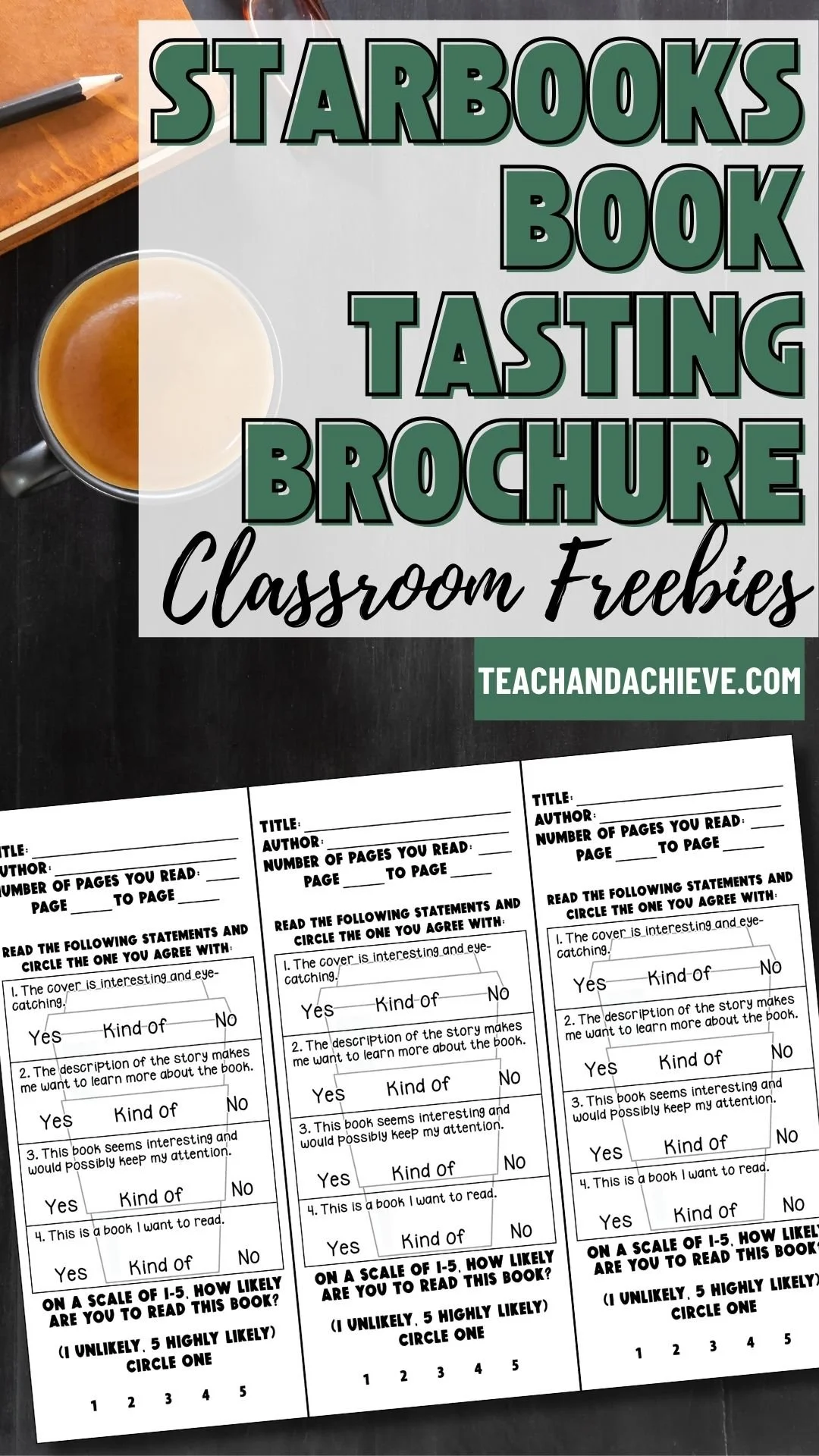 Free Starbooks book tasting brochure for a classroom transformation, featuring reading activities, book recommendations, and student engagement resources.