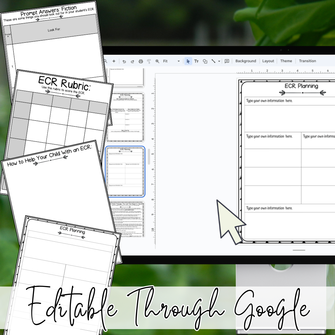 April Earth Day ECR Practice Writing Prompt Passage, Editable Extended Constructed Response Bundle 3rd 4th 5th Grade
