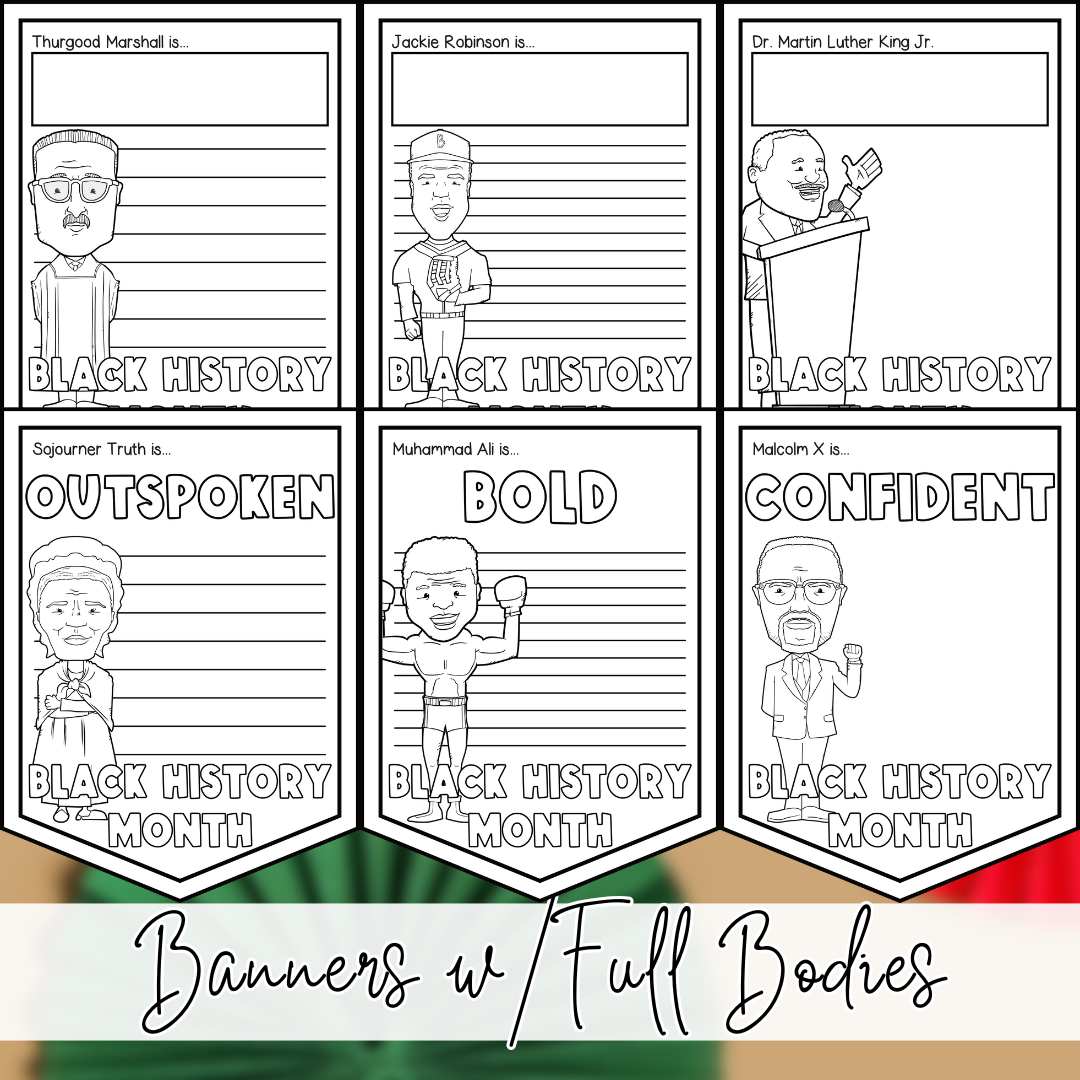 Black History Month Banner Craft and Writing Project for the Classroom