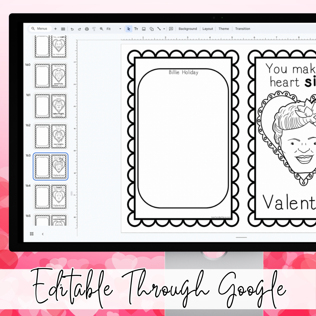 Black History Valentine's Day Pop-Card Craft for the Classroom