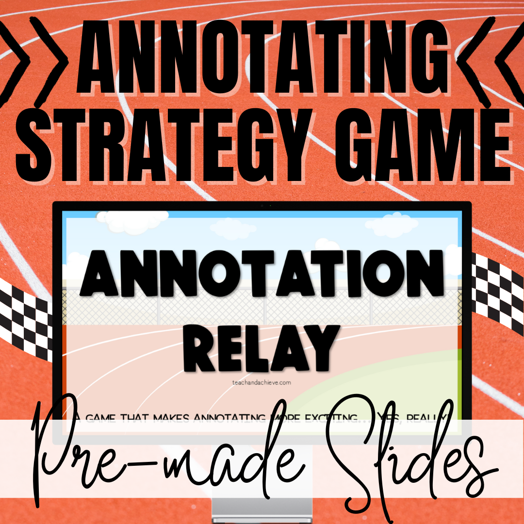 Ready-to-Go Editable Slides Annotation Strategy Practice Game - Test Review Prep