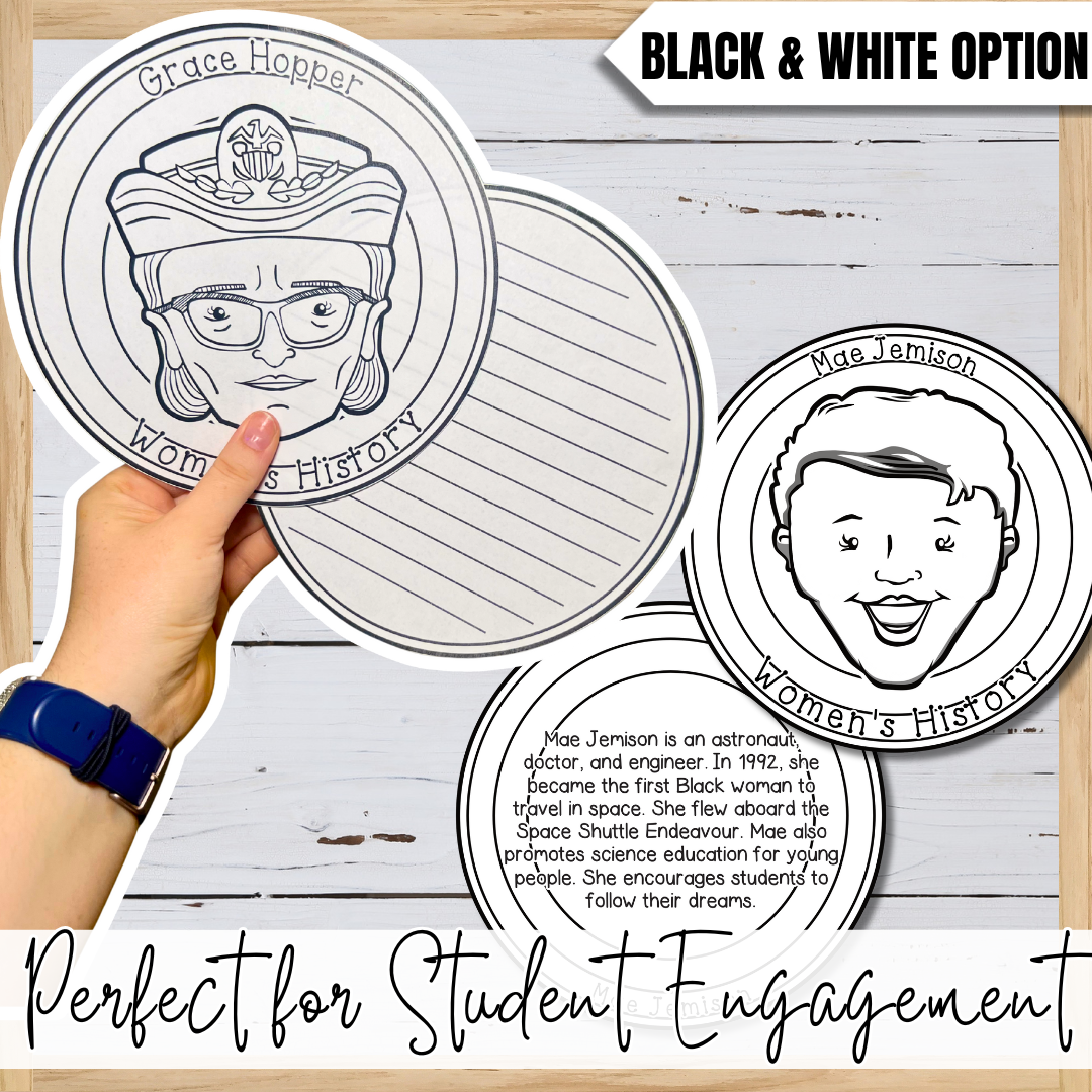 Women’s History Month Bulletin Board Ideas (Women in STEM March Door Decor With FREE Printable)