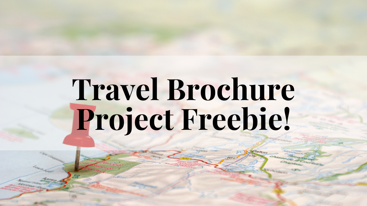 Around the World Travel Brochure Research Project Freebie