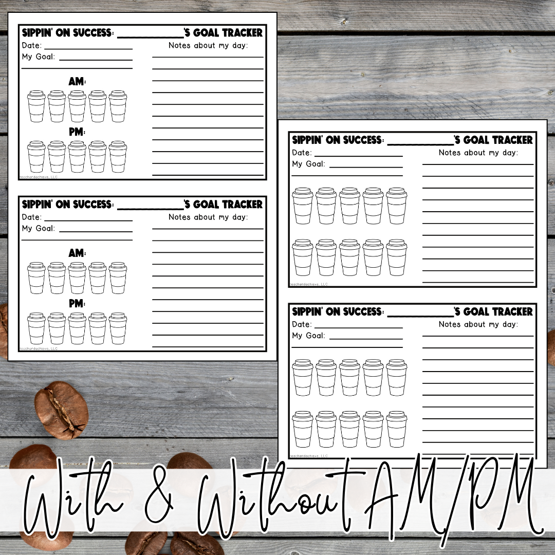 FREE Starbooks Individual Student Behavior Goal Tracker | Coffee Classroom Theme