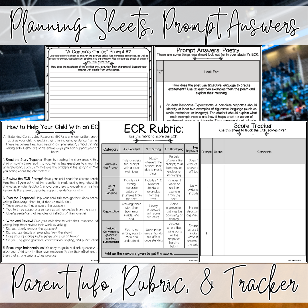 March Basketball Madness ECR Practice Writing Prompt Passage, Editable Extended Constructed Response Bundle 3rd 4th 5th Grade