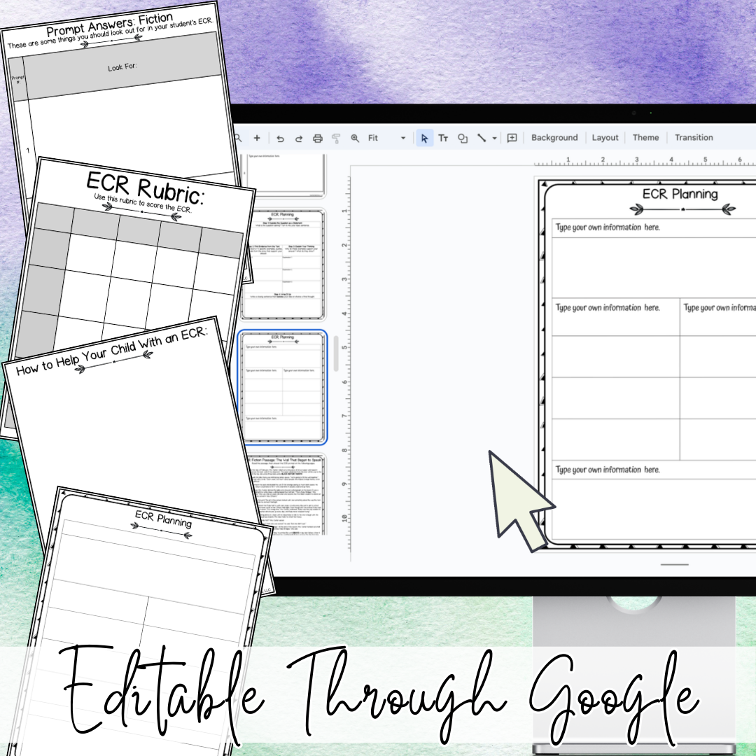 March Women's History Month ECR Practice Writing Prompt Passage, Editable Extended Constructed Response Bundle 3rd 4th 5th Grade