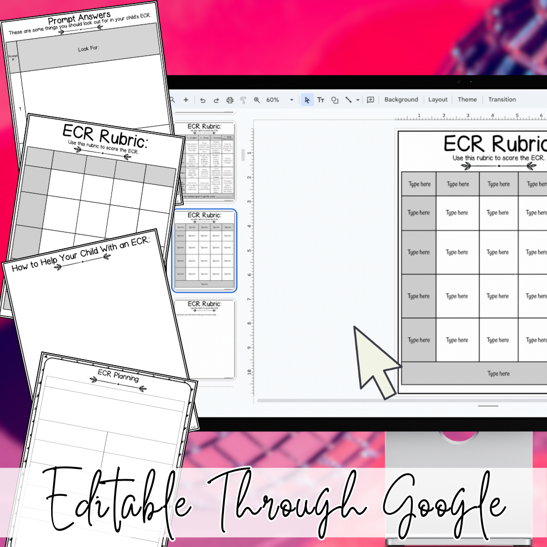 January New Year ECR Practice Writing Prompts Passage, Editable Fiction Extended Constructed Response 3rd 4th 5th Grade
