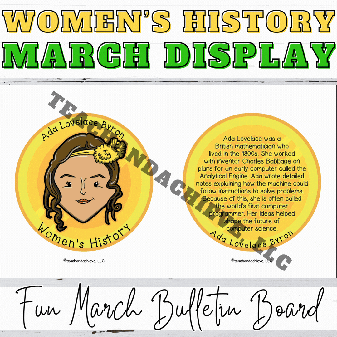 Women’s History Month Bulletin Board | Women in STEM March Door Decor Pot of Gold