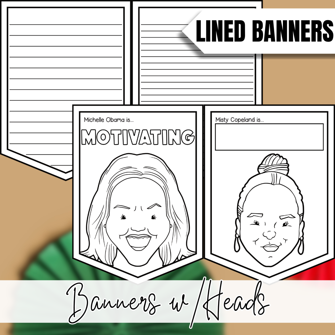 Black History Month Banner Craft and Writing Project for the Classroom