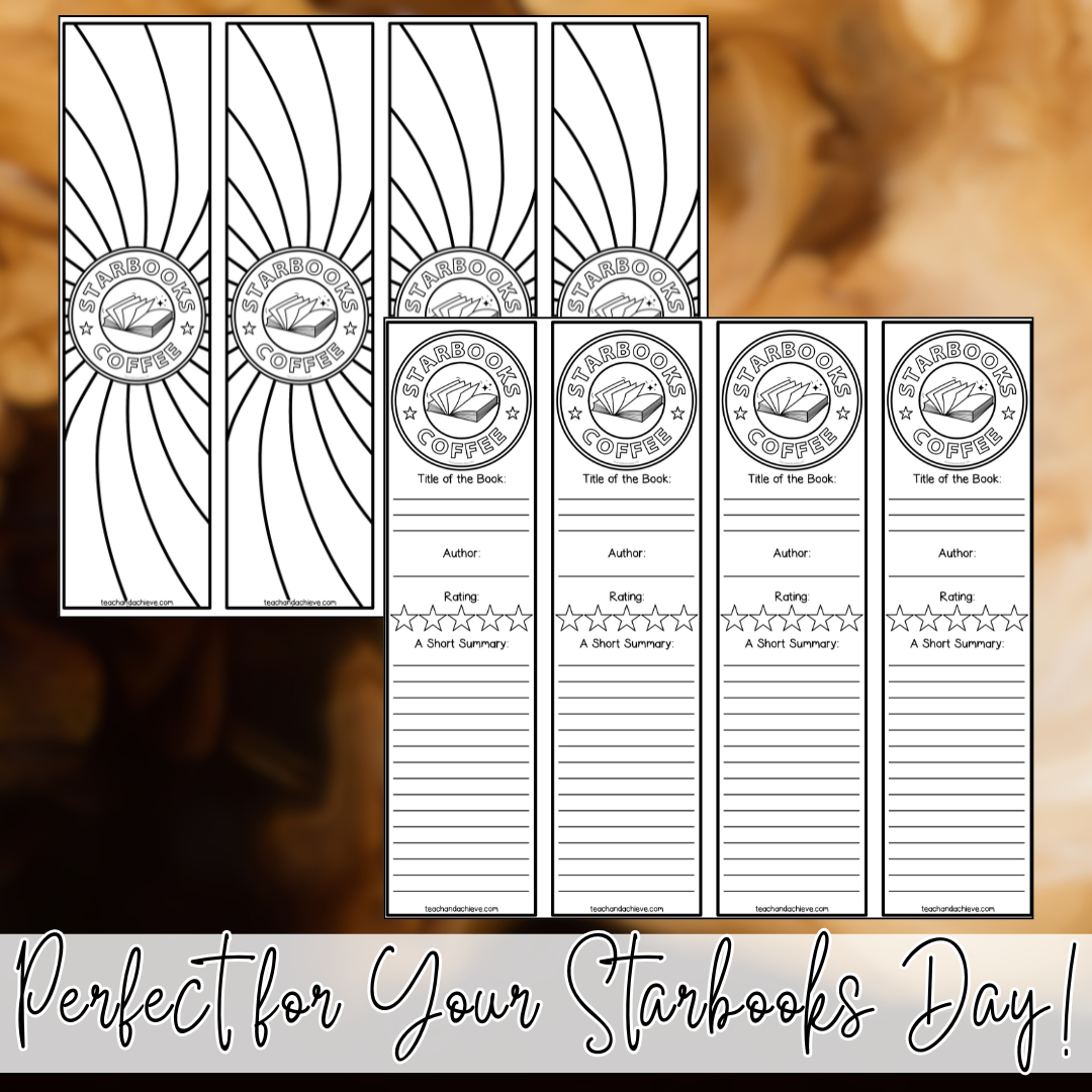 FREE Starbooks Bookmarks & Reading Response Activities | Classroom Transformation
