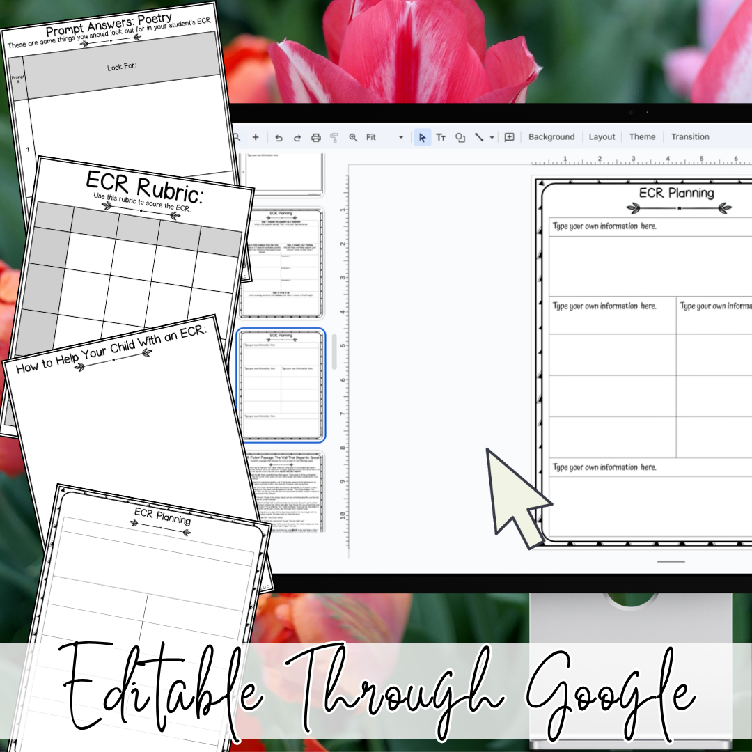Spring Poetry Reading Passages & Extended Constructed Response (ECR) Practice | 3rd Grade, 4th Grade, 5th Grade